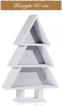 Sierplanken Kerstboom - Decoratief schap Kerstboom - Hoogte 60 cm