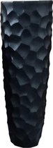 Flowerpot honeycomb black H120 D40