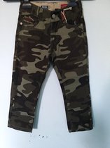 Camouflage jeans - groen - Maat 98/104