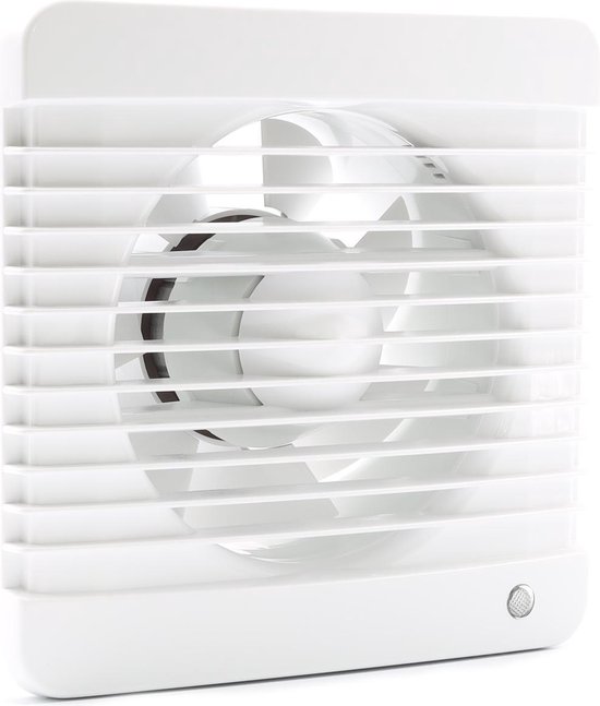 Foto: Badkamer ventilator timer 100 mm mat zwart silent