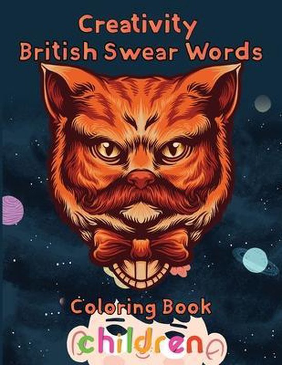 Creativity British Swear Words Coloring Book Children, Rowe