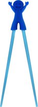 DongDong - Eetstokjes voor kinderen - Jongens motief - 22.5 cm - Blauw