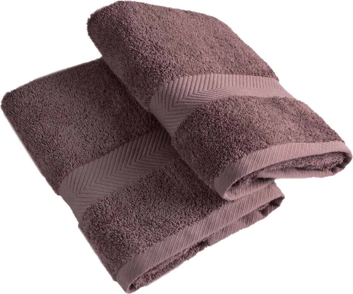 Casilin Royal Touch - Hotel Kwaliteit - Pakket van 2 Badlakens - 65 x 125 cm - Figue - Paars