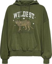 Only Trui Onlwildest Life Ls Hood Box Cs Swt 15243891 Kalamata/wildest Dames Maat - S