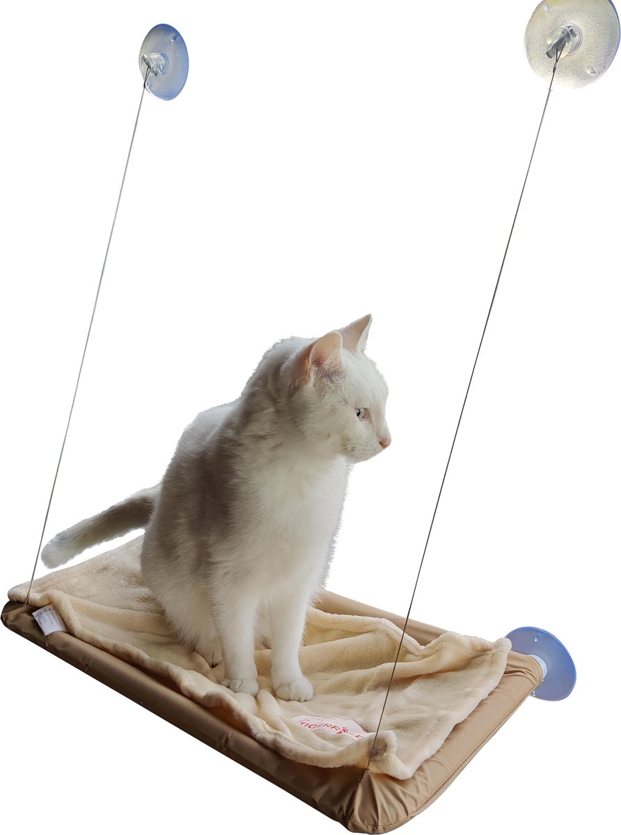 Tigerfield kattenmand voor aan het raam (platte vorm) - Kattenhangmat -  Kattenhangmand... | bol.com