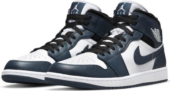 Nike Air Jordan 1 Mid, Armory Navy/White-Black, 554724 411, EUR 41 | bol.com