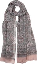 Juleeze Sjaal Dames Print 80*180 cm Roze Synthetisch Shawl Dames Sjaal