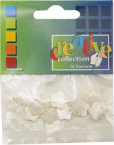 Buttons ass. 1 pk. a 10 st. natural small flower river shell