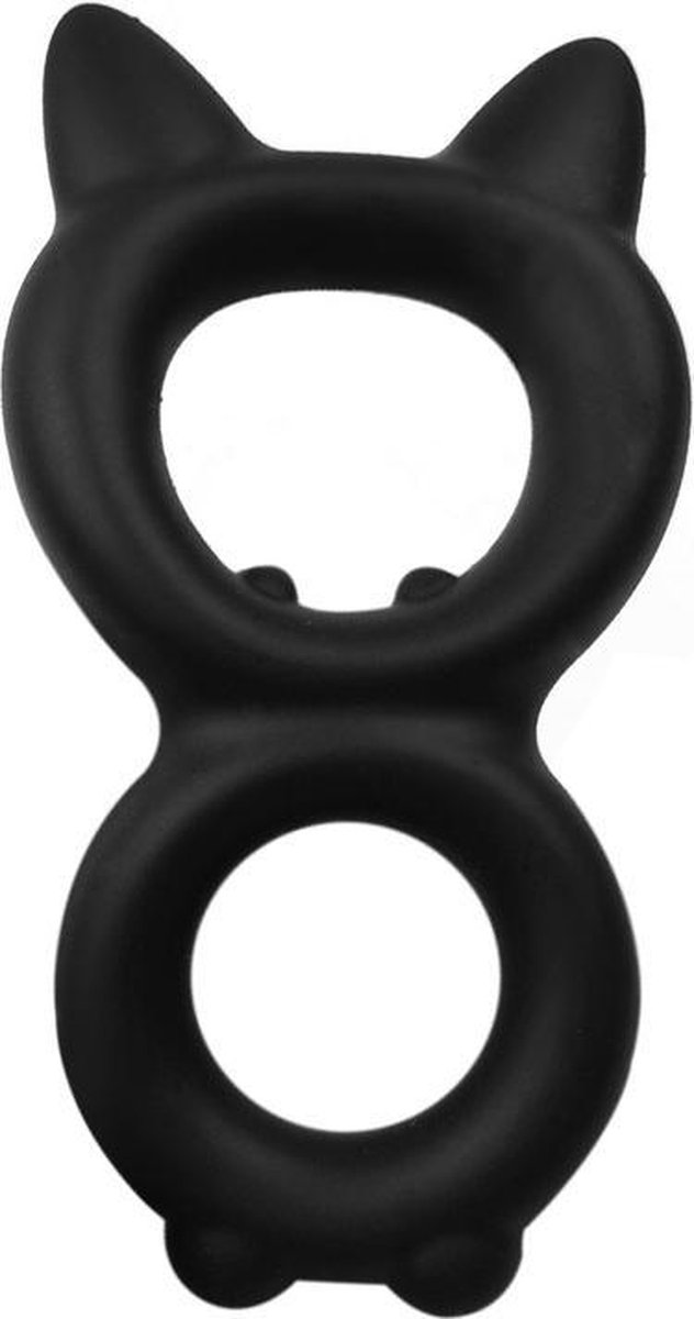 Goedkoopste Stimulerende Penisring – Dikke Cockring – Dubbele Cockring met Extra Stimulatie – Ballstretcher Extra Flexibel en Zacht – One Size