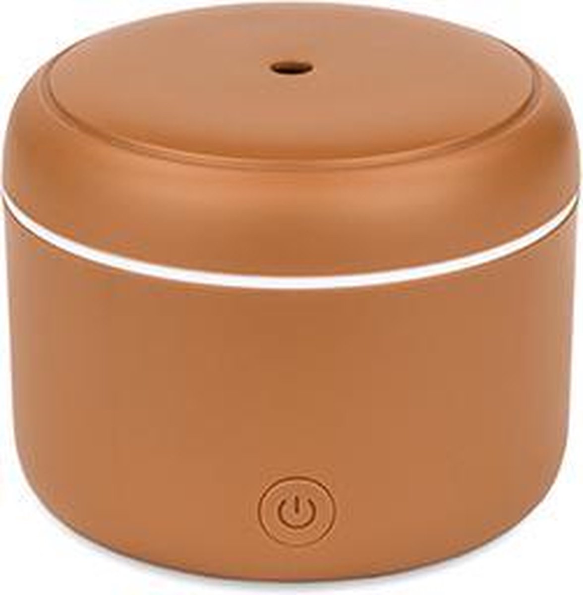 Turbionaire Puck Caramel Aroma diffuser - Luchtbevochtiger - verdamper - led verlichtigng met meerdere kleuren voor extra sfeer -Ultrasone geurverspreider - Europees febrikaat