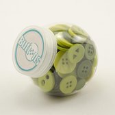 Knopen - Buttons jars 113,4g green - 3 stuk