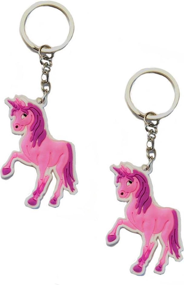 Porte-clés Licorne, Unicorn, distribution, 2 pièces