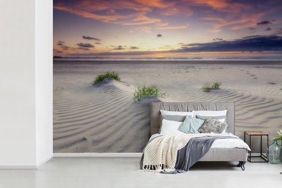 Papier peint Papier peint photo en vinyle - Coucher de soleil dans un paysage aux Nederland largeur 360 cm x hauteur 240 cm - Tirage photo sur papier peint (disponible en 7 tailles)