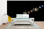 Behang - Fotobehang Conjunctie bij het zonnestelsel - Breedte 500 cm x hoogte 280 cm