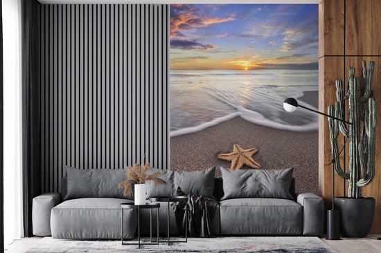 Papier Peint - Papier peint photo Etoile de Mer - Water - Soleil - Largeur 155 cm x Hauteur 240 cm