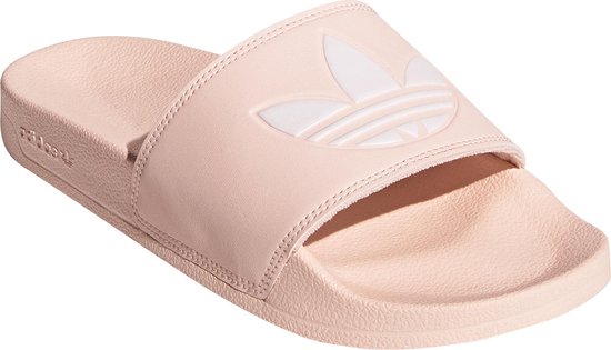 adidas Slippers - Maat 38 - Vrouwen - lichtroze/lichtoranje - wit | bol.com