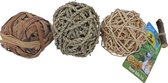 JR Farm - Natuurballen trio voor knaagdieren - 45 cm