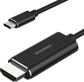 Sounix HDMI kabel 1.8 meter-4K HDMI voor  Macbook, ChromeBook, Type C HDMI