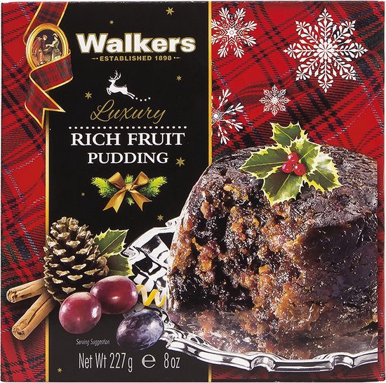 Walkers Luxury Rich Fruit Pudding 227g bol