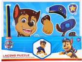 Paw Patrol Rijgveter Puzzel Inclusief 6 Puzzelstukjes en 3 Gekleurde Veters - 3+