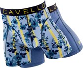 Boxers Cavello imprimé bleu/jaune