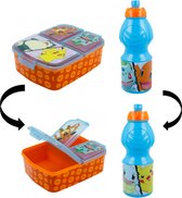 Pokémon multi brooddoos/broodtrommel + drinkfles - 400 ml