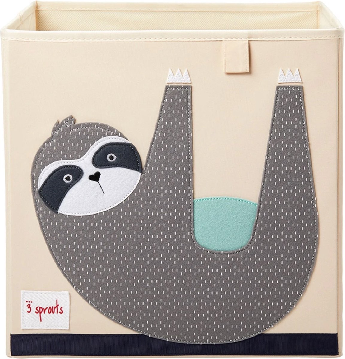 3 Sprouts Speelgoed Opbergbox Luiaard 3 Sprouts Speelgoed Opbergbox Luiaard