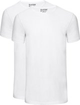 Slater 2-pack Basic Fit T-shirt Wit - maat M