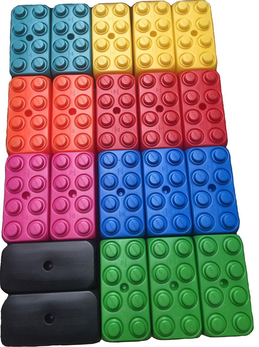 Doorbraak mond Proportioneel ESDA Speelblokken XL - Grootste bouwblokken - Kwaliteit -Grote set van 106  stuks -... | bol.com