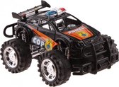 bigwheel politieauto 13 cm zwart