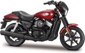 schaalmodel Harley Davidson 2015 Street 750 1:18 rood