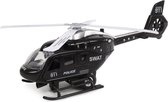 politiehelikopter USA pull-back 22 cm zwart