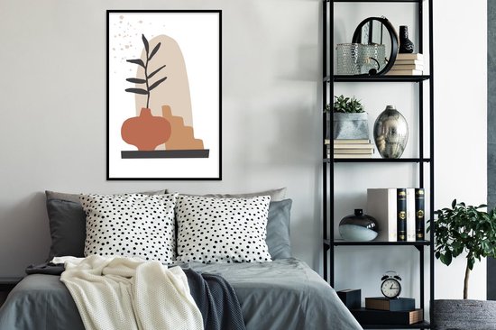 Cadre photo avec affiche - Été - Plante - Wit - Étagère - 80x120 cm - Cadre pour affiche