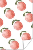 Poster Fruit - Appels - Wit - 60x90 cm