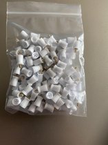 Lashes & More - Polijst cup - polijstkop - Opschroefbare polijstkoppen voor Nr.1 Tandenpolijster - 100 stuks - Wit - disposable