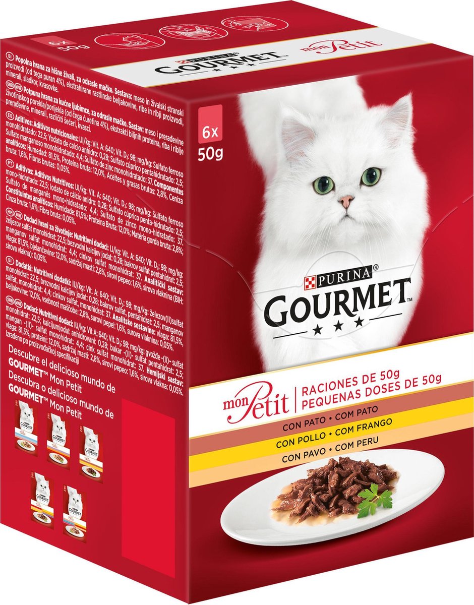 Kattenvoer Purina Gourmet (6 x 50 g)