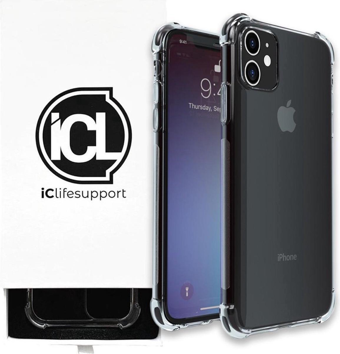 iPhone 13 pro hoesje siliconen transparant case