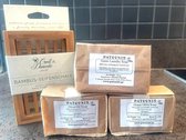 Pure Health Store- Patounis Pakket Waarde 3 Stuks Olijfzeep & 1 Stuk Bamboe zeepbakje
