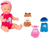 babypop met kleertjes 38 cm meisjes roze