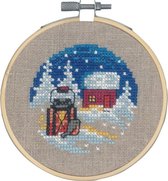 Borduurpakket compleet | Kerst | Permin | Kersthuisje | Borduren | Kruissteek borduren | Cross Stitch| Kerstcadeau