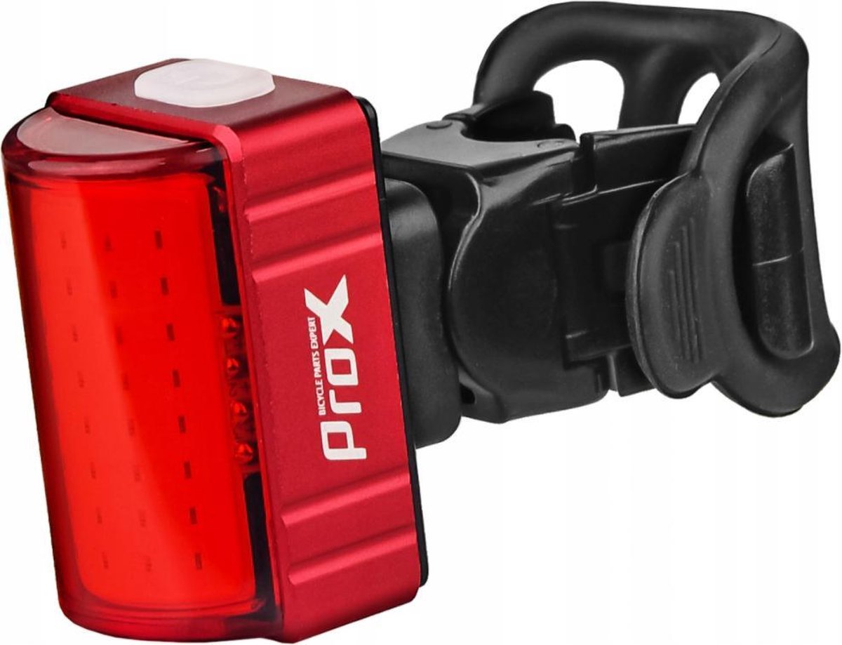 ProX Rood achterlicht Fiets - Fietslamp USB Oplaadbaar - Fietslicht LED - 80 Lumen - Racefiets/MTB