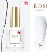 ROSI Beauty Gelpolish - Gel nagellak - Gellak - 10 ML - UV & LED - Wit 04 Coco White