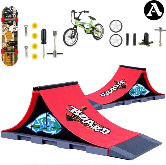 Smaak tactiek Koel Happy Products - fingerboard skatepark A - vinger skateboard - mini  skateboard ramp... | bol.com