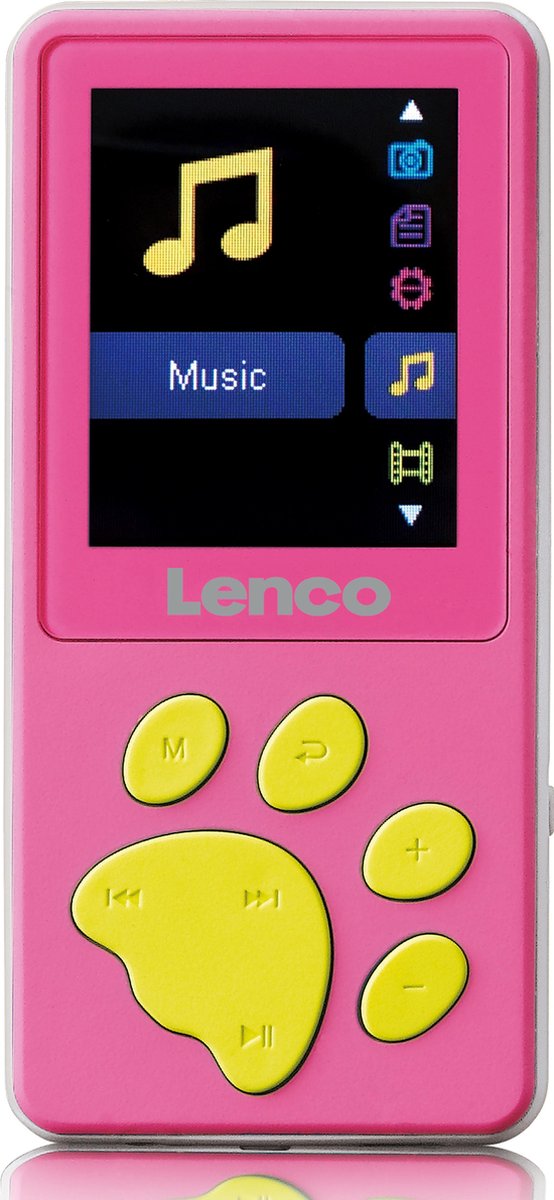 Lenco XEMIO-560PK lecteur et enregistreur MP3/MP4 Lecteur MP4 8 Go Rose |  bol.com