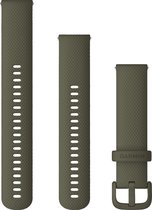 Garmin Quick Release Siliconen Horlogebandje - 20mm Polsbandje - Wearablebandje - Mosgroen