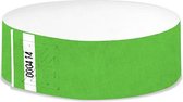 1000 stuks Polsbandjes Tyvek - 25 mm - festival bandjes - corona polsbandje - Neon groen