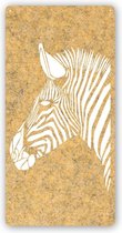 DECOBEL | DECO-VILT | Zebra | Wandpaneel - Wanddecoratie - Muurdecoratie - Woonkamer - Petfles - Duurzaam | Goud 83