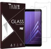 Tikawi x2 Gehard Glas 9H Samsung Galaxy A8 2018 Hoge Weerstand Screenprotector - [Anti-vingerafdruk] - Beschermende film x2