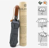 Paraplu elegant, winddicht, automatisch en waterdicht, klassieke houten handgreep