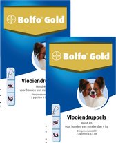 Bolfo Gold Hond 40 - Anti vlooienmiddel - 2 x 2 stuks 0 - 4 Kg